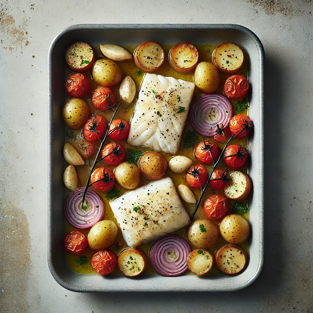 Kabeljauw Traybake