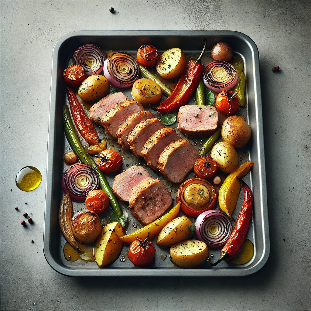 Varkenshaas Traybake