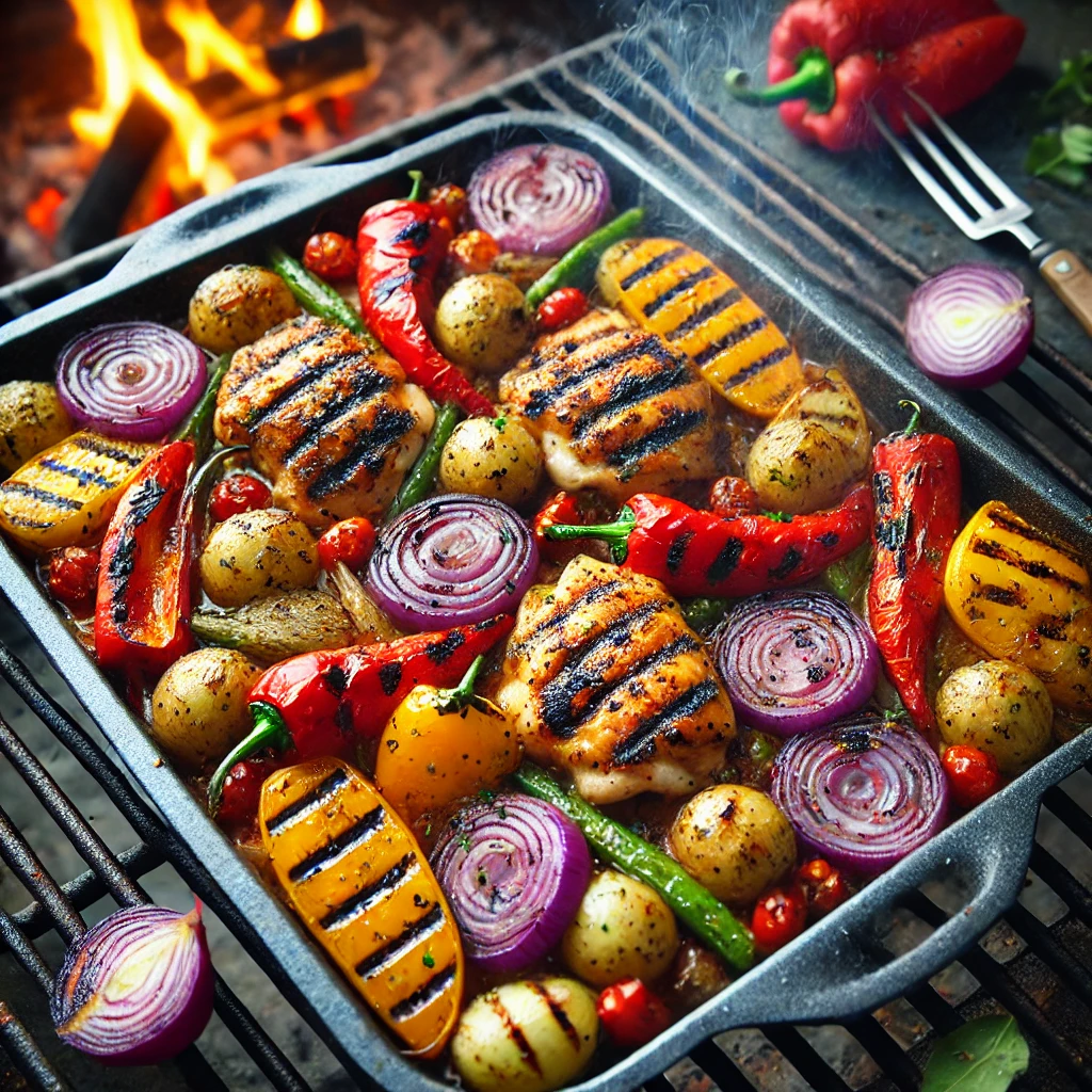 Traybake op de bbq